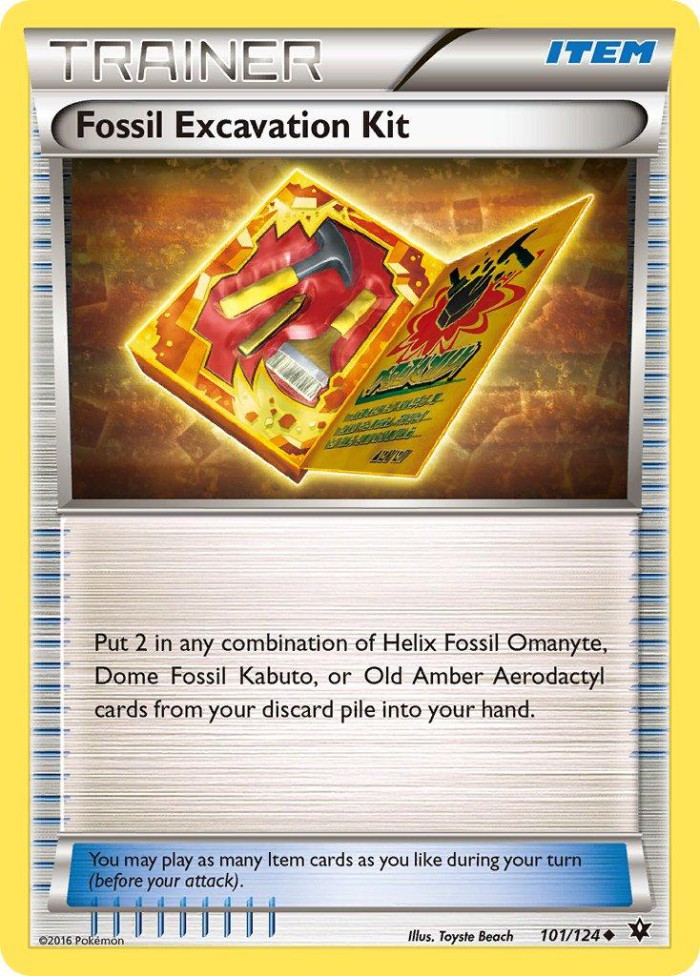 Carte Pokémon: Fossil Excavation Kit [Kit d'Excavation de Fossiles]