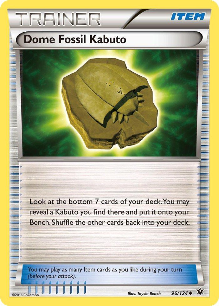 Carte Pokémon: Dome Fossil Kabuto [Fossile Dôme Kabuto]