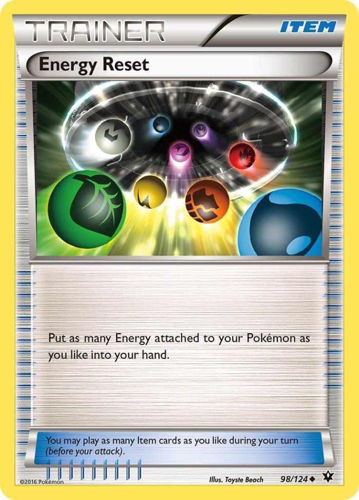 Carte Pokémon: Energy Reset [Réinitialisation d'Énergie]