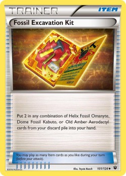 Carte Pokémon: Fossil Excavation Kit