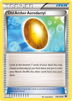 Carte Pokémon: Old Amber Aerodactyl