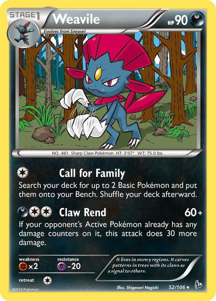 Carte Pokémon: Weavile [Dimoret]