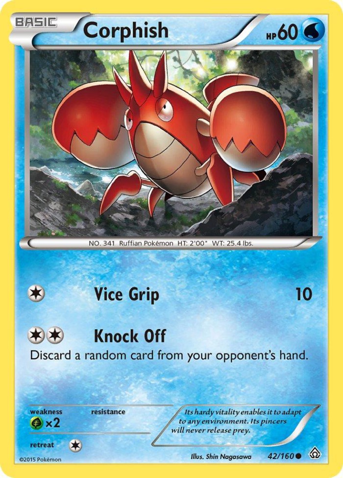 Carte Pokémon: Corphish [Écrapince]