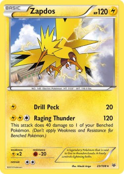 Carte Pokémon: Zapdos