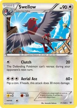 Carte Pokémon: Swellow