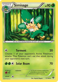 Carte Pokémon: Simisage