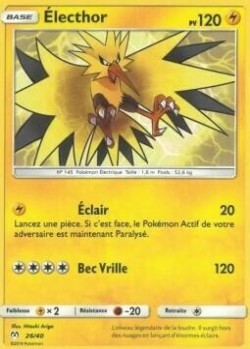 Carte Pokémon: Électhor