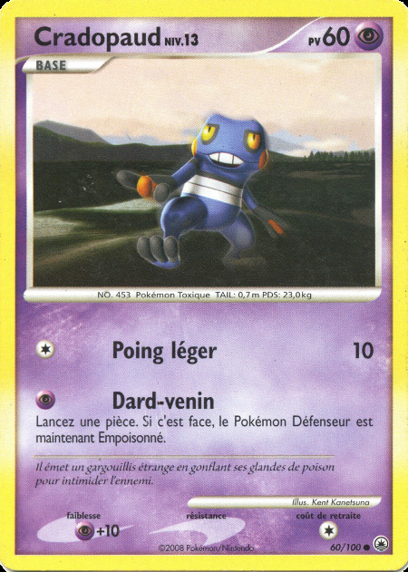 Carte Pokémon: Cradopaud