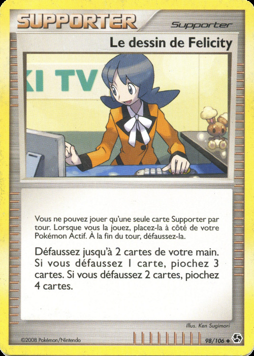 Carte Pokémon: Le dessin de Felicity
