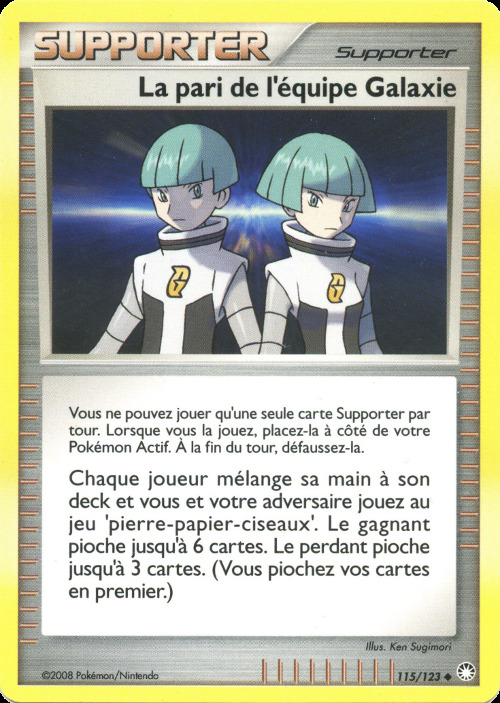 Carte Pokémon: Le pari de l'équipe Galaxie