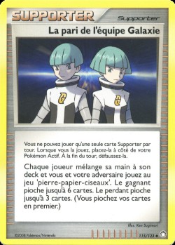 Carte Pokémon: Le pari de l'équipe Galaxie