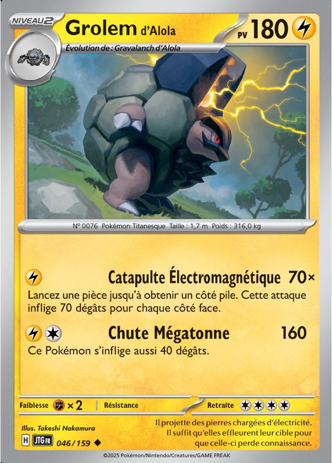 Carte Pokémon: Grolem d'Alola