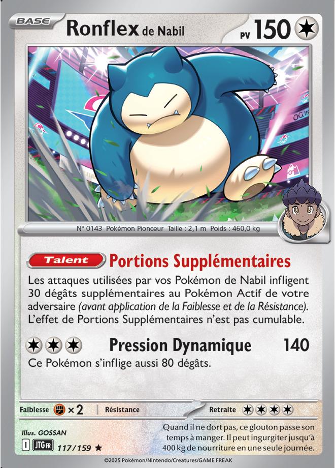 Carte Pokémon: Ronflex de Nabil