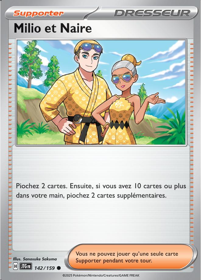 Carte Pokémon: Milio et Naire