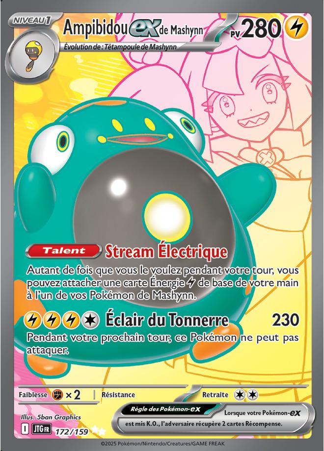 Carte Pokémon: Ampibidou ex de Mashynn