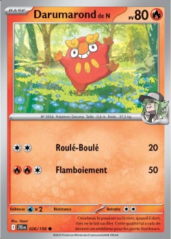 Carte Pokémon: Darumarond de N