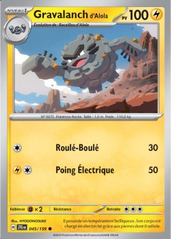 Carte Pokémon: Gravalanch d'Alola