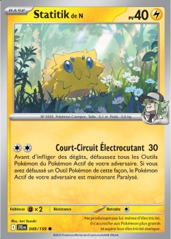 Carte Pokémon: Statitik de N
