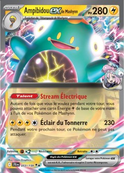 Carte Pokémon: Ampibidou ex de Mashynn