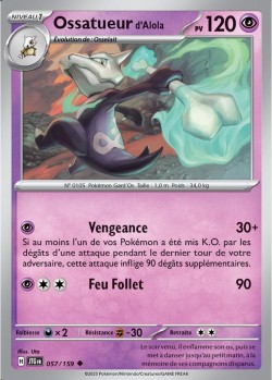 Carte Pokémon: Ossatueur d'Alola