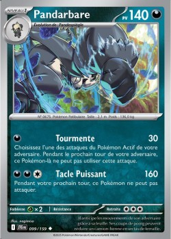 Carte Pokémon: Pandarbare