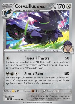 Carte Pokémon: Corvaillus de Nabil