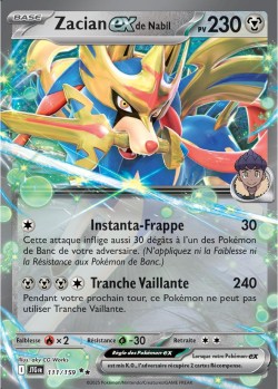 Carte Pokémon: Zacian ex de Nabil