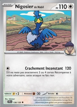Carte Pokémon: Nigosier de Nabil