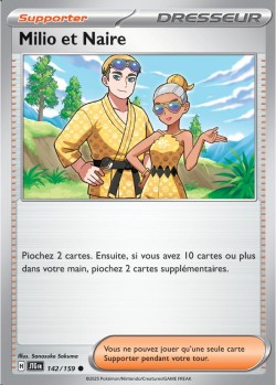 Carte Pokémon: Milio et Naire