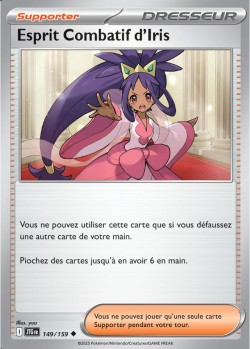Carte Pokémon: Esprit Combatif d'Iris
