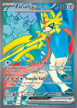 Carte Pokémon: Zacian ex de Nabil