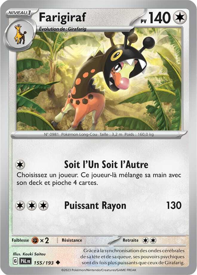 Carte Pokémon: Farigiraf