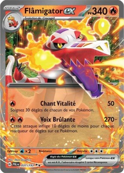 Carte Pokémon: Flâmigator ex