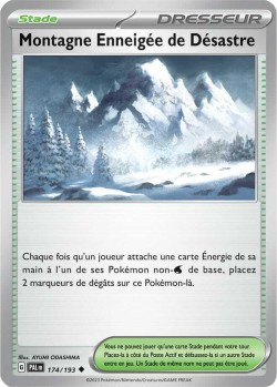 Carte Pokémon: Montagne Enneigée de Désastre