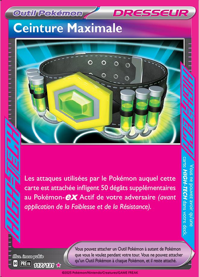 Carte Pokémon: Ceinture Maximale