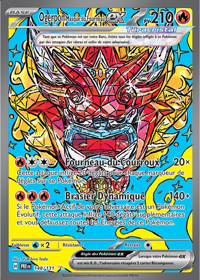 Carte Pokémon: Ogerpon Masque du Fourneau ex