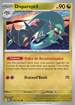 Carte Pokémon: Dispareptil