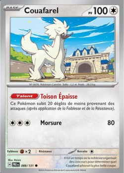 Carte Pokémon: Couafarel