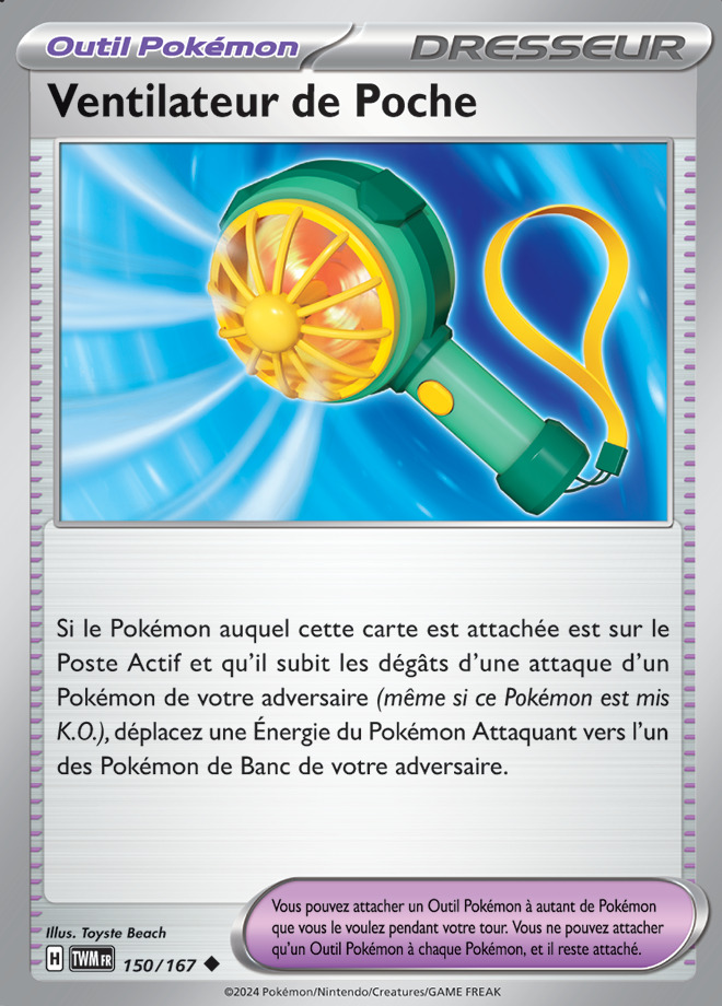 Carte Pokémon: Ventilateur de Poche