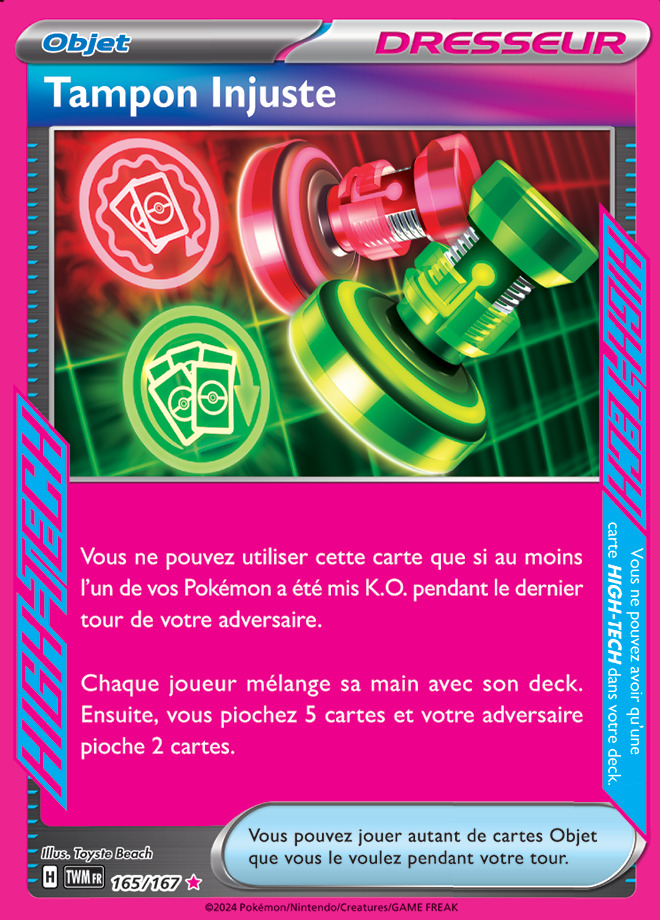 Carte Pokémon: Tampon Injuste