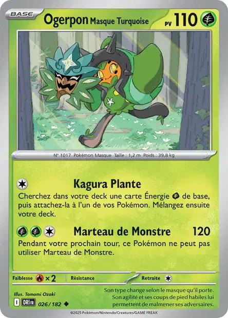 Carte Pokémon: Ogerpon Masque Turquoise