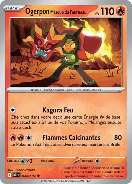 Carte Pokémon: Ogerpon Masque du Fourneau