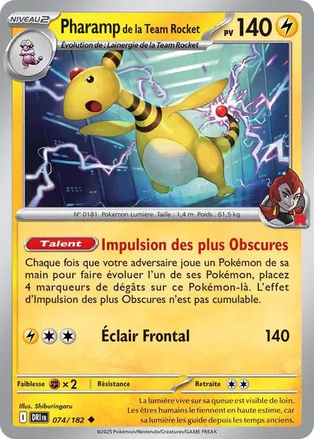 Carte Pokémon: Pharamp de la Team Rocket