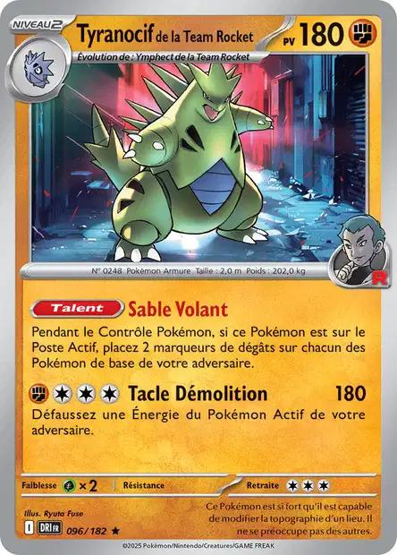 Carte Pokémon: Tyranocif de la Team Rocket