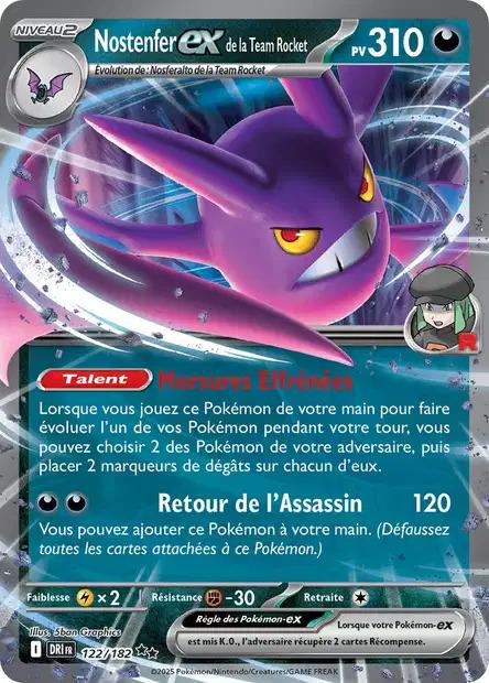 Carte Pokémon: Nostenfer ex de la Team Rocket