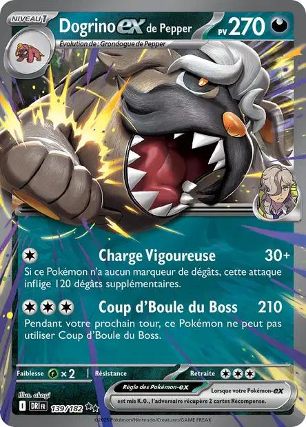 Carte Pokémon: Dogrino ex de Pepper