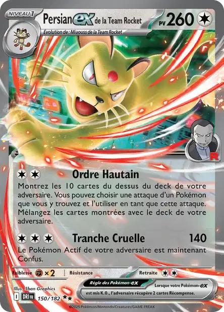 Carte Pokémon: Persian ex de la Team Rocket