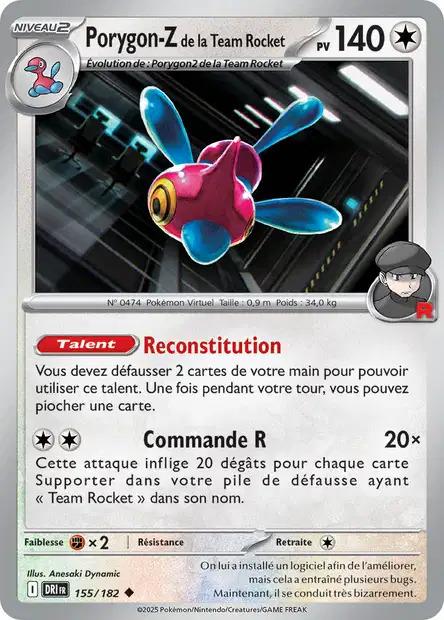 Carte Pokémon: Porygon-Z de la Team Rocket