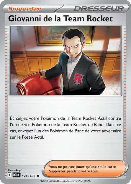 Carte Pokémon: Giovanni de la Team Rocket