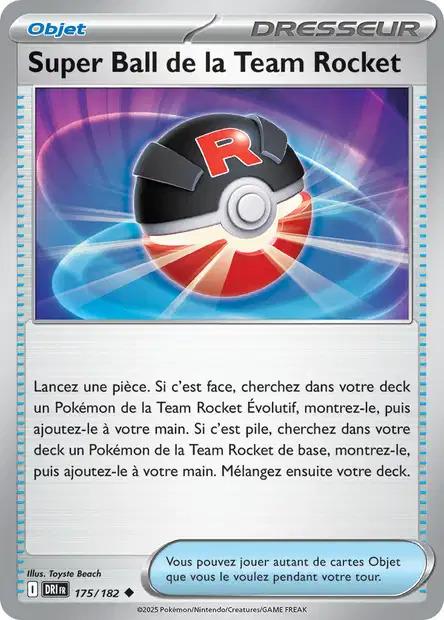 Carte Pokémon: Super Ball de la Team Rocket